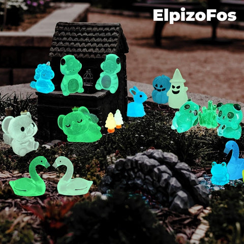 ElpizoFos dinosaur figurine lights up landscape scenes.