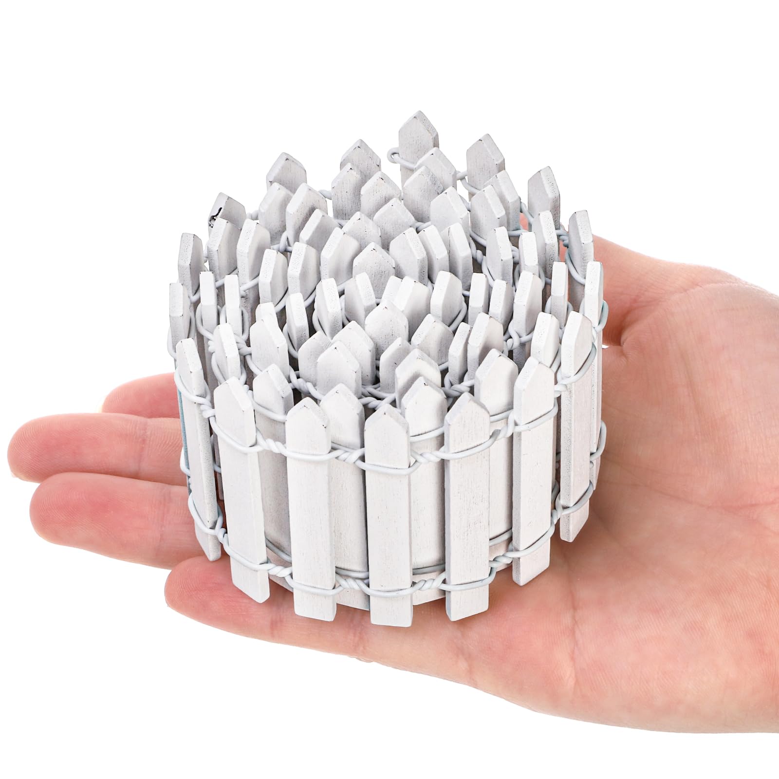 Elsjoy durable mini garden fence material emphasizes sturdy construction for crafts.