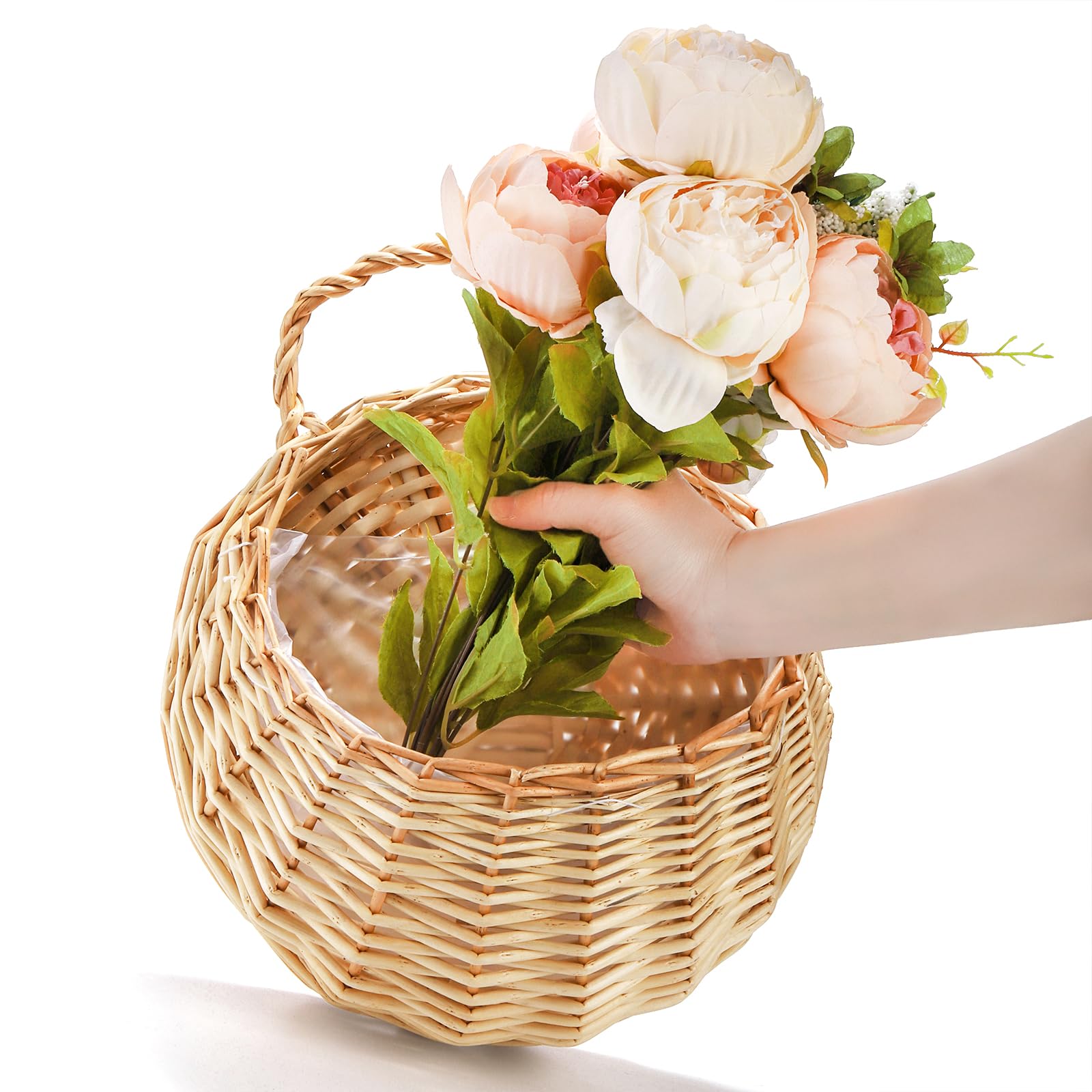 Elsjoy lightweight basket ideal for seasonal plant swaps.