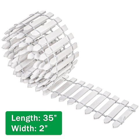 Elsjoy white wood picket fence closeup shows a durable, realistic timber look.