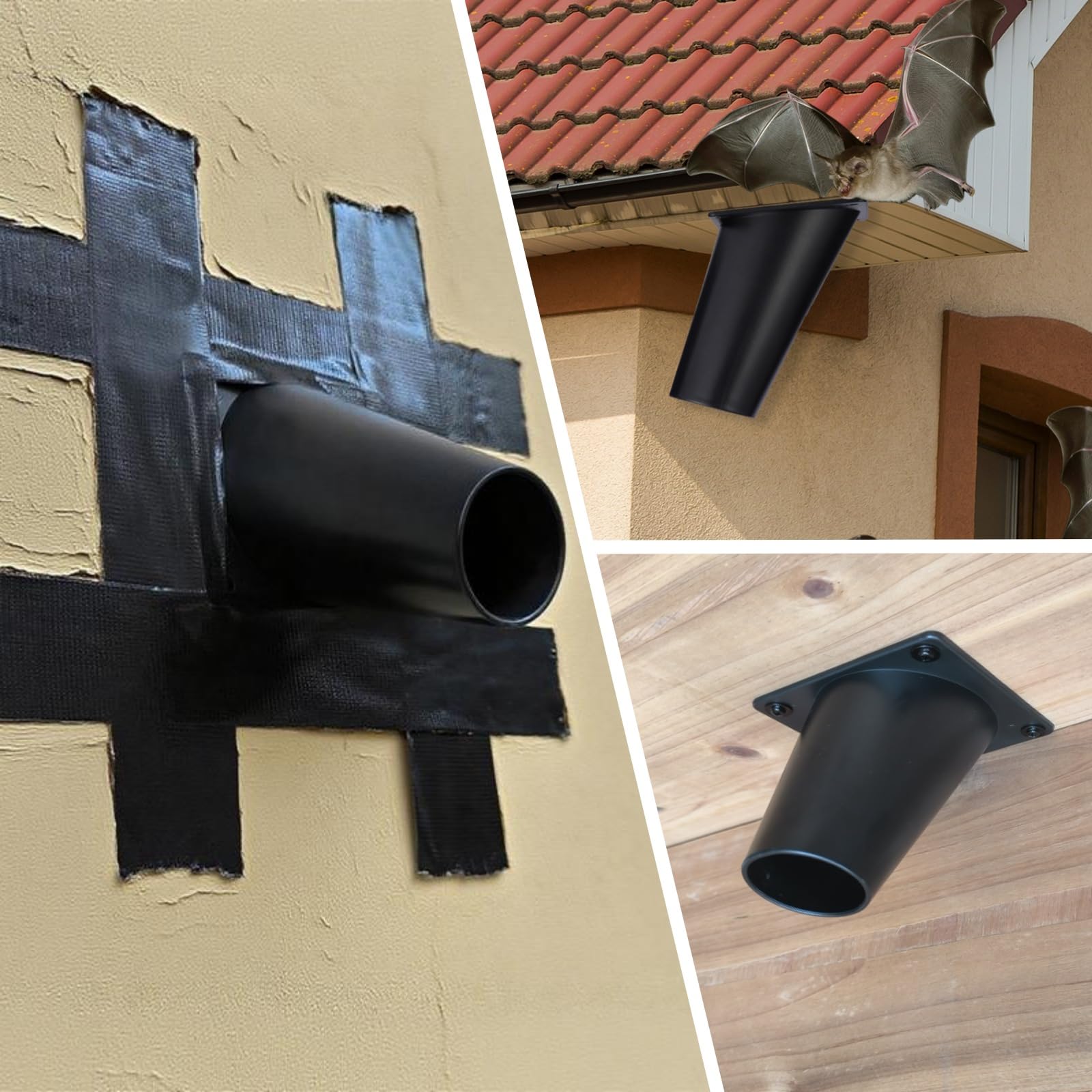 Elspezi Attic exclusion in action showing humane bat relocation