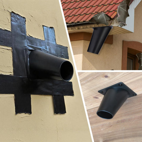 Elspezi Attic exclusion in action showing humane bat relocation