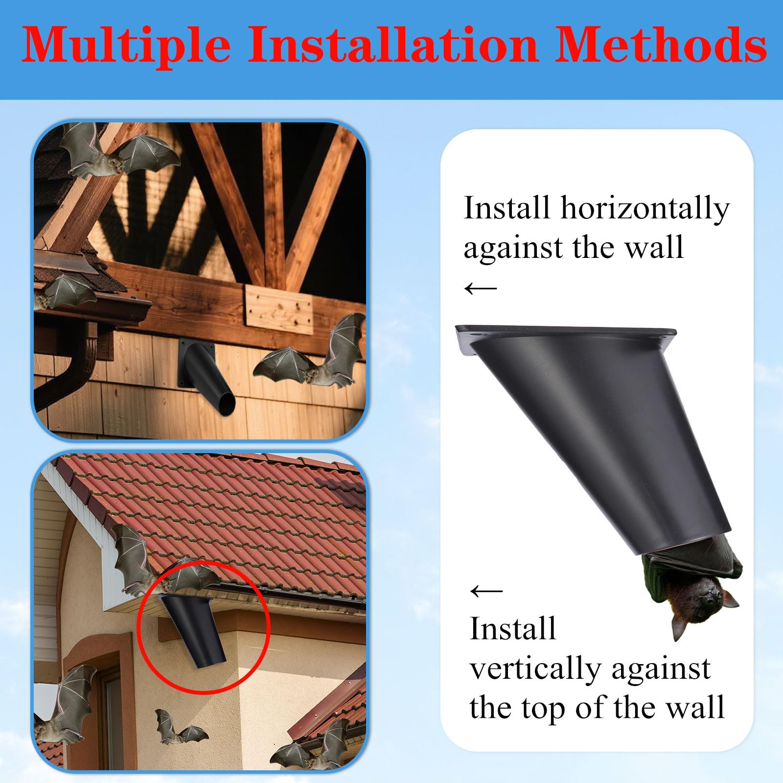 Elspezi Bat Exclusion Cone tape coverage sealing uneven surfaces