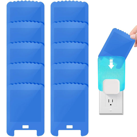 Elvizam 10-pack refill cartridges for blue light plug-in, seamless compatibility and easy replacement.