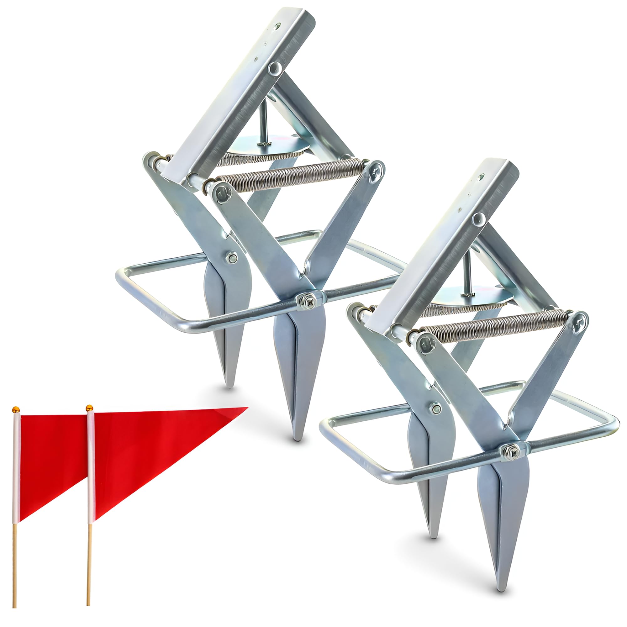 ELVUR Mole Traps Scissors two-pack for quick lawn control.