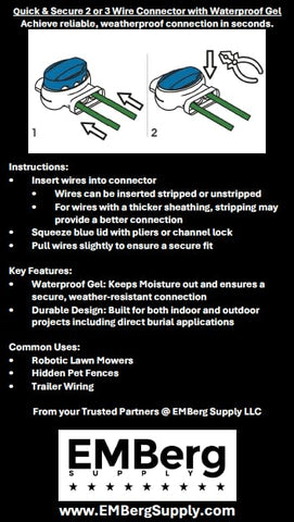 EMBergSupply sixteen pegs included for precise, durable splices