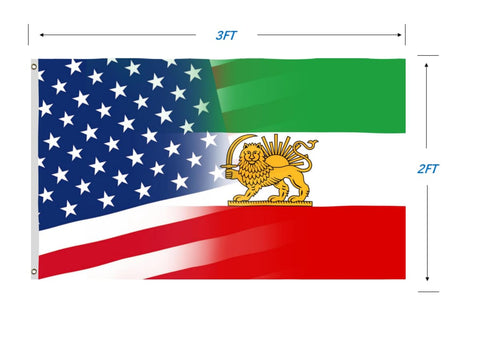 EMFXDT American-Iranian friendship banner for outdoor celebrations.