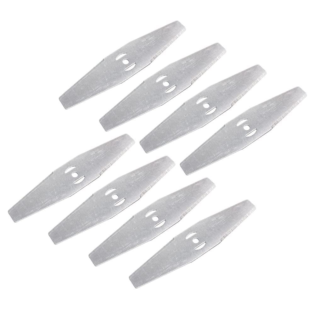 Emiif 8 Pcs metal blade-head for cordless mower with durable cutting edge