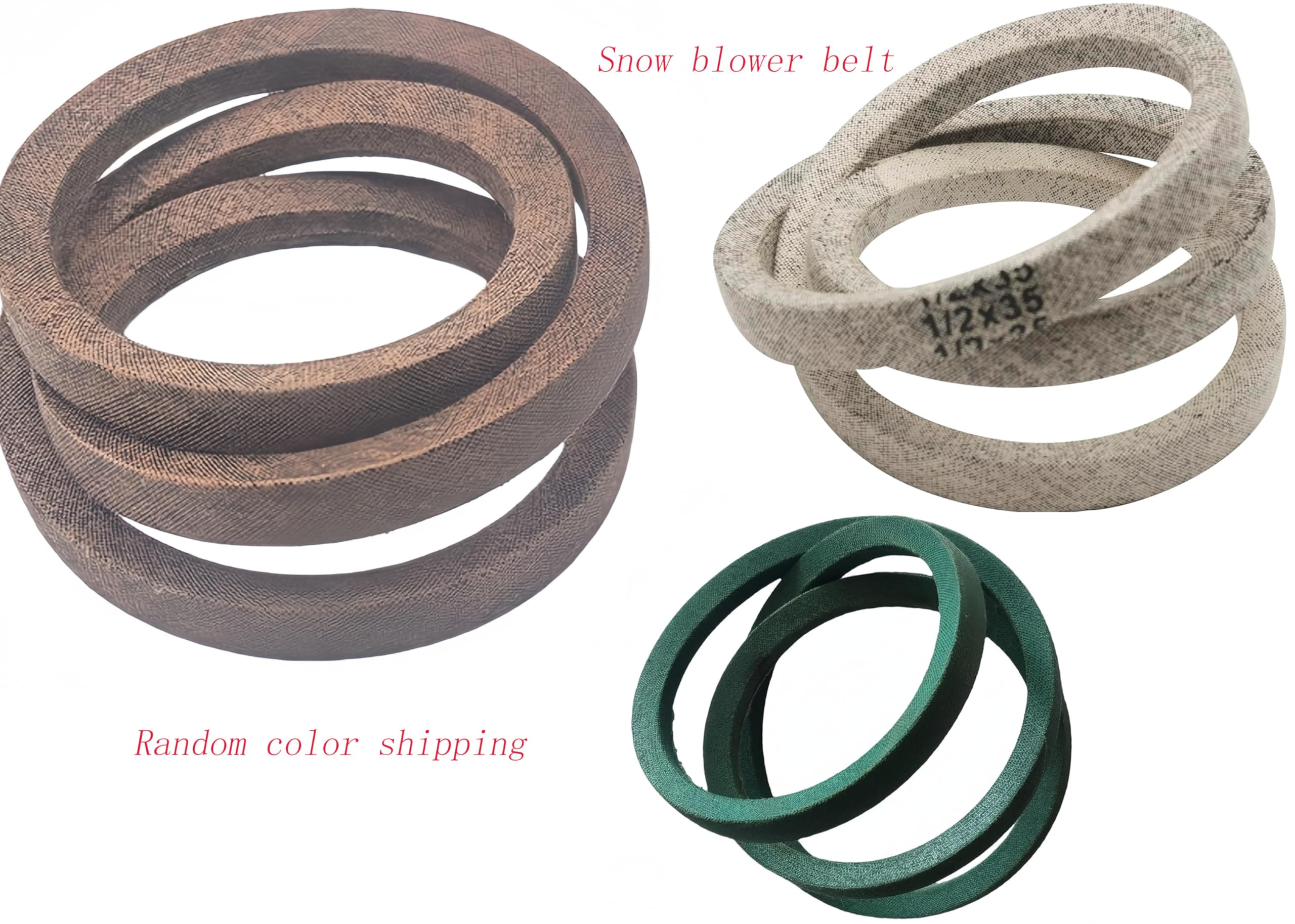 Emmui belt packaging label confirms model compatibility and replacement suitability