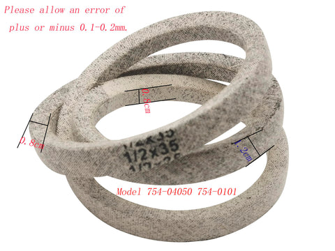 Emmui snow thrower belt side view highlights sturdy construction and precise fit