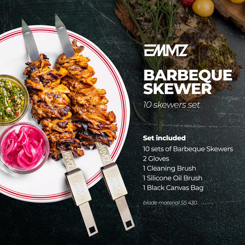 emmz bbq accessories bundle including oil brush and gloves