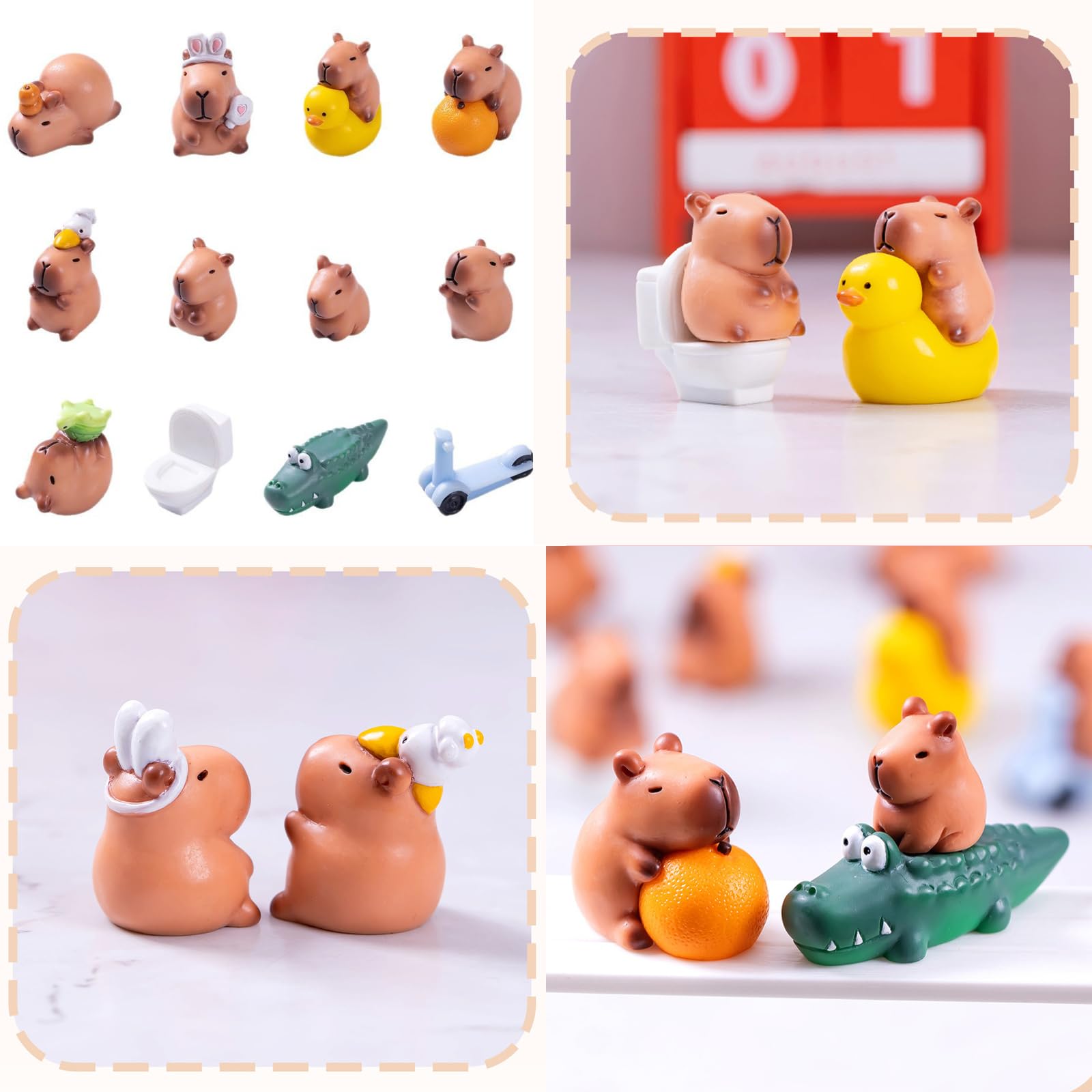 EMPHASISY capybara cake topper decorations for celebrations.