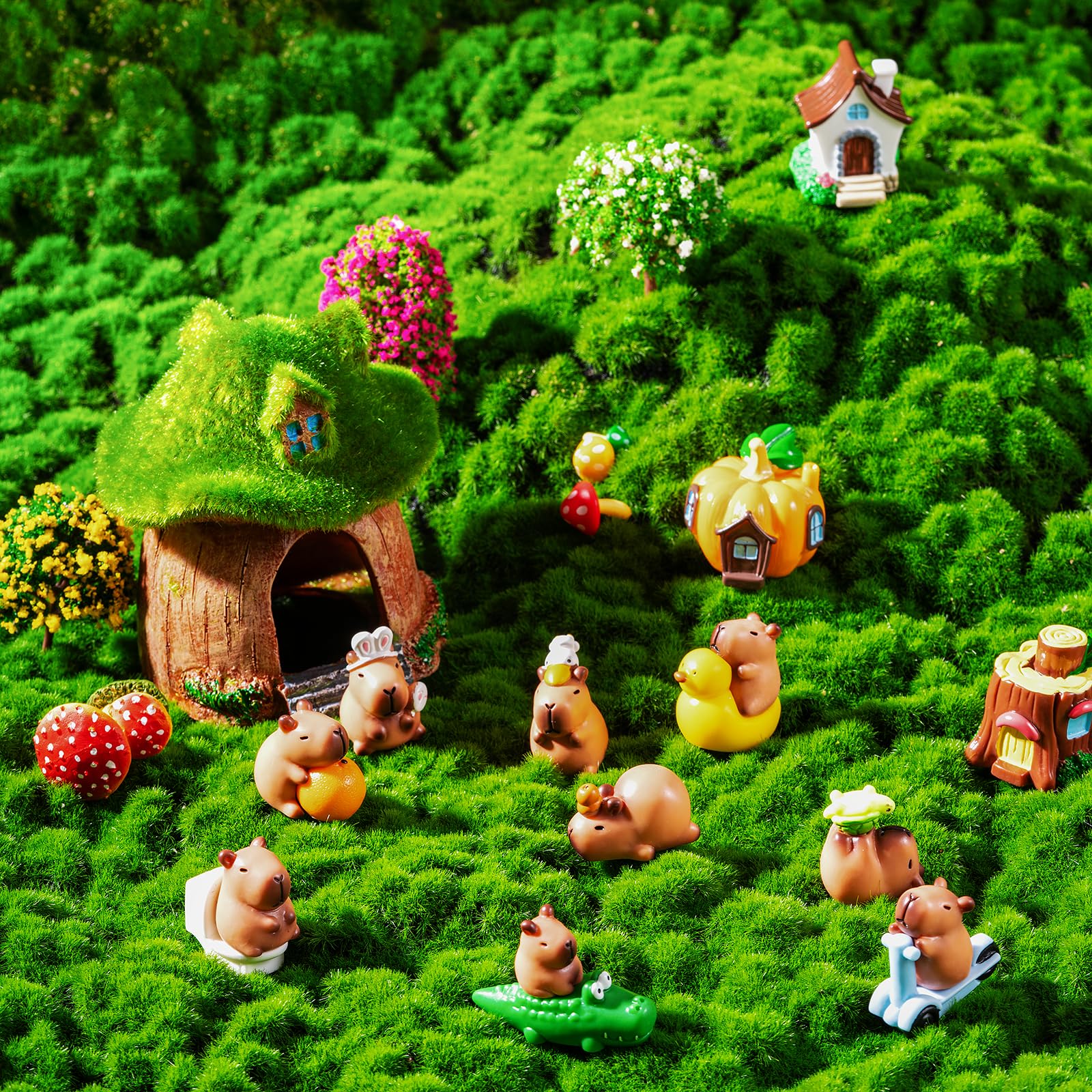 EMPHASISY mini capybara dollhouse decor for charming spaces.