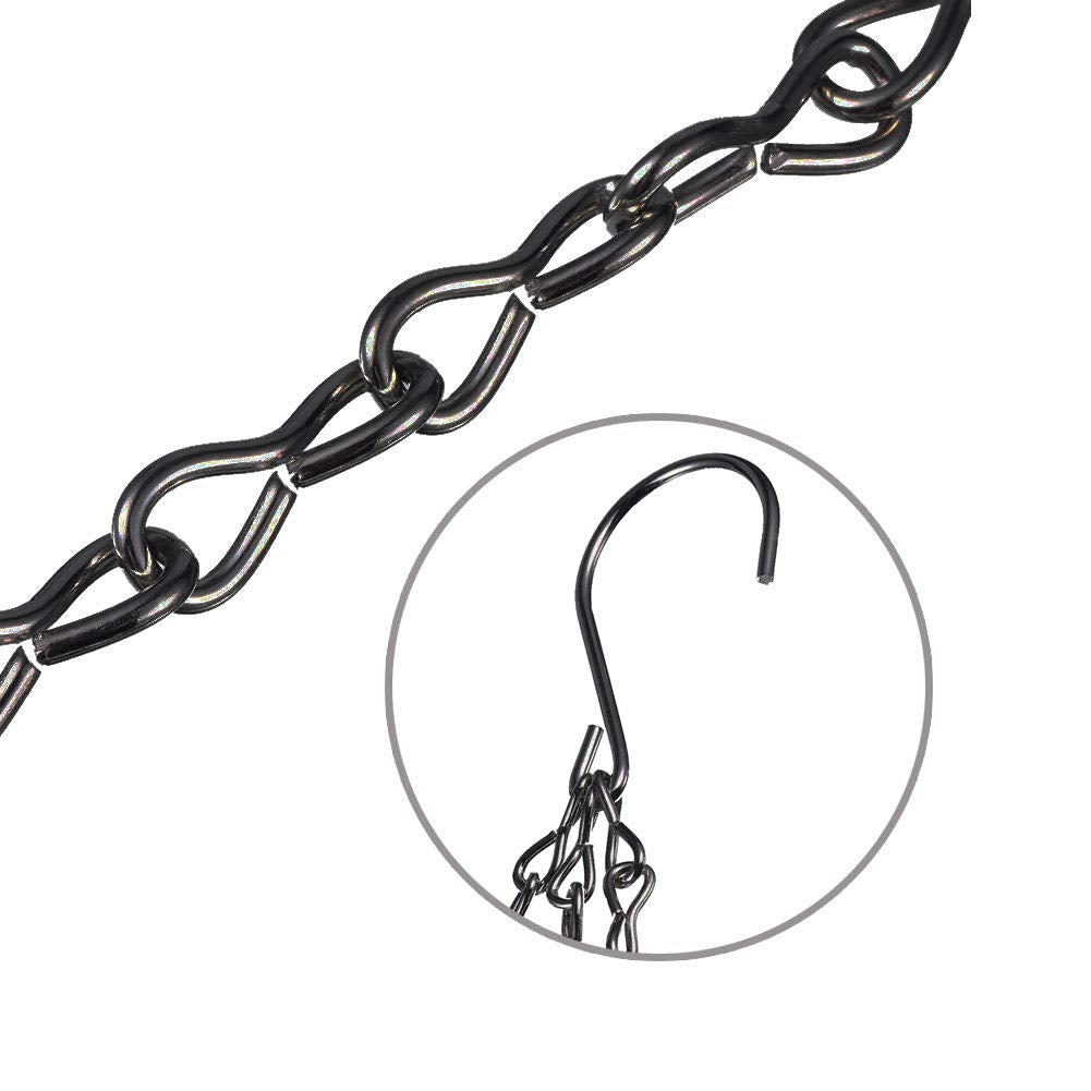 EMPHY 4Pack chain hangs lanterns securely with galvanized coating for weather resistance.