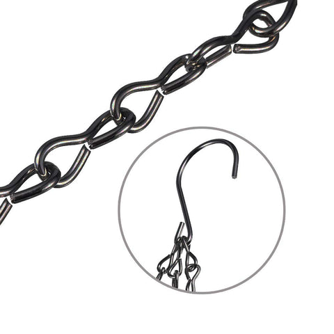 EMPHY 4Pack chain hangs lanterns securely with galvanized coating for weather resistance.
