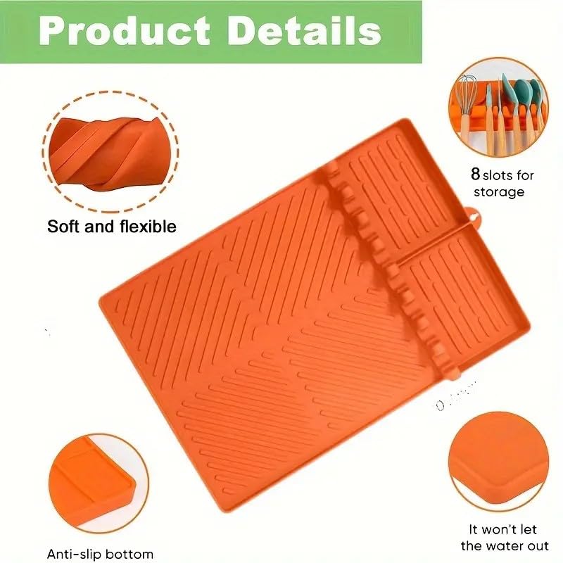 Emptycolor non-slip tool station maintains grip and stability during grilling.