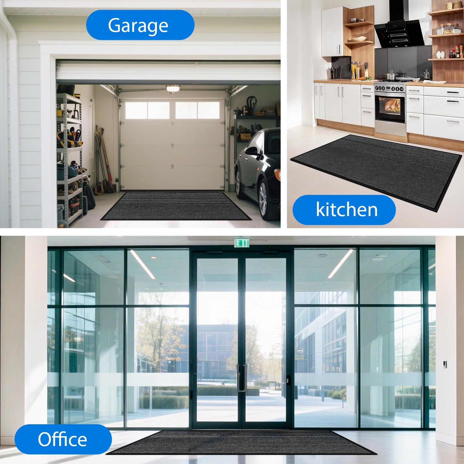 EMQIMA durable door mat offers effective water absorption for entryways.