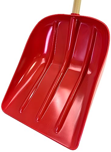 Emsco Bigfoot Poly Super Snow Scoop with red D-grip for gloved handling