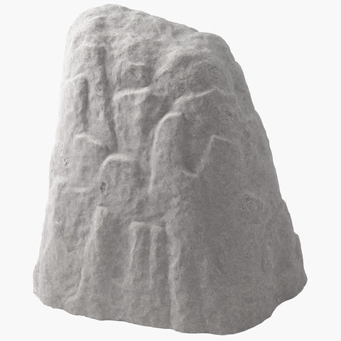 Emsco Group 2282 natural granite rock front view adds garden realism.