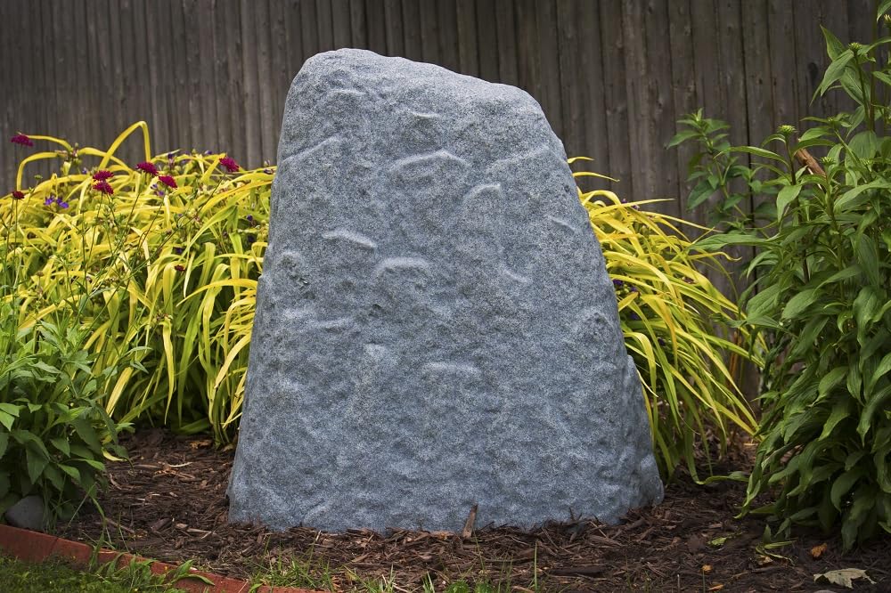 Emsco Group 2282 well cover using rock to hide utilities.