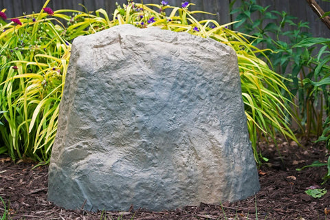 Emsco Group landscape rock in garden setup offers quick, lightweight installation