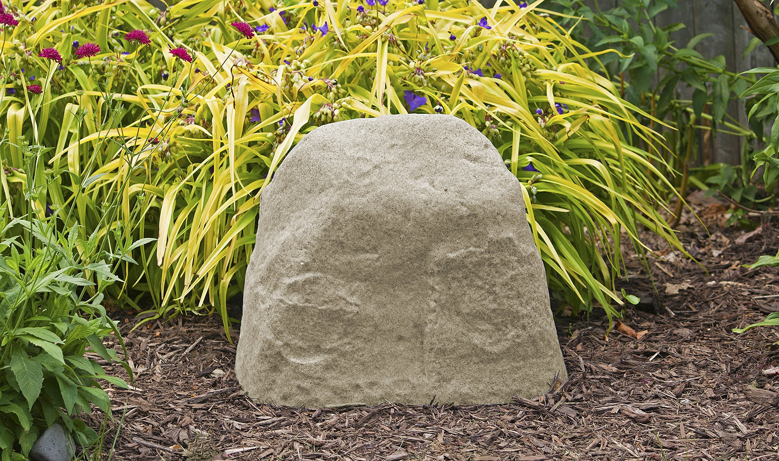 EMSCO Group Landscape Rock includes two stakes for secure installation.
