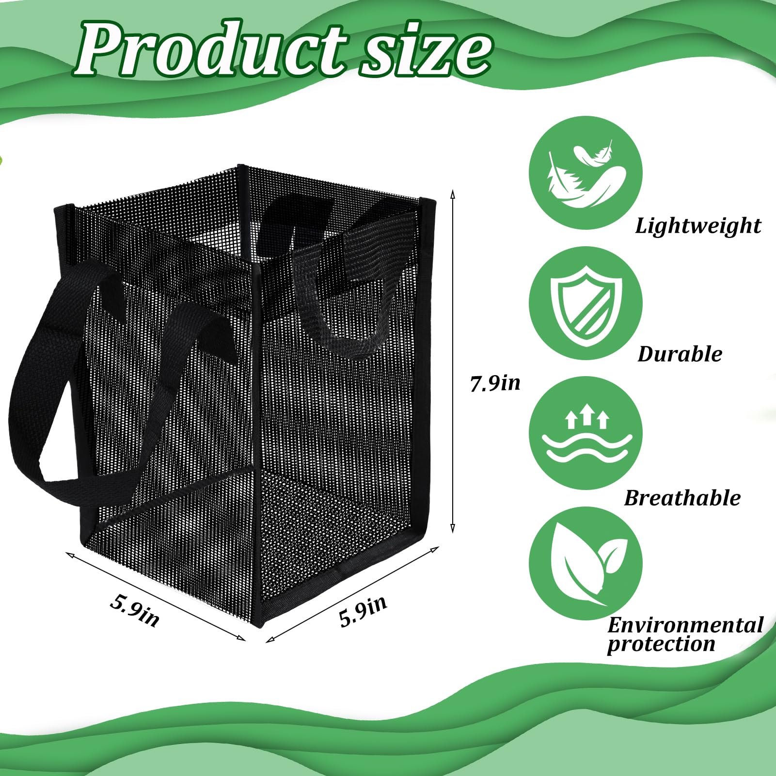 Emsiok 1 gallon pond plant bags with sturdy handles for easy transport