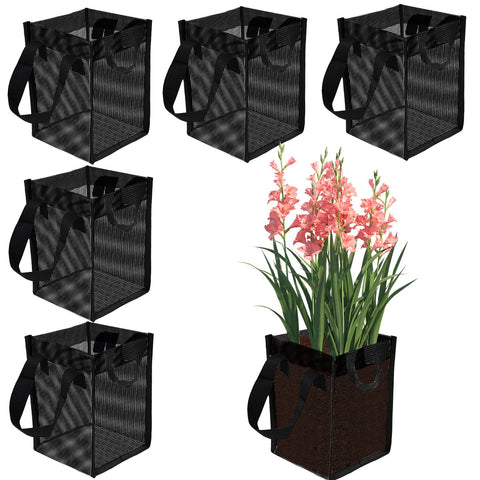 Emsiok six-pack mesh pond plant baskets with strong build for durable water use