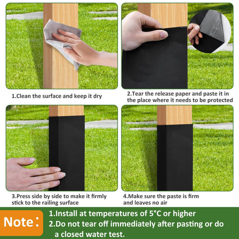 Emsiok weatherproof guard lowers maintenance on wooden posts