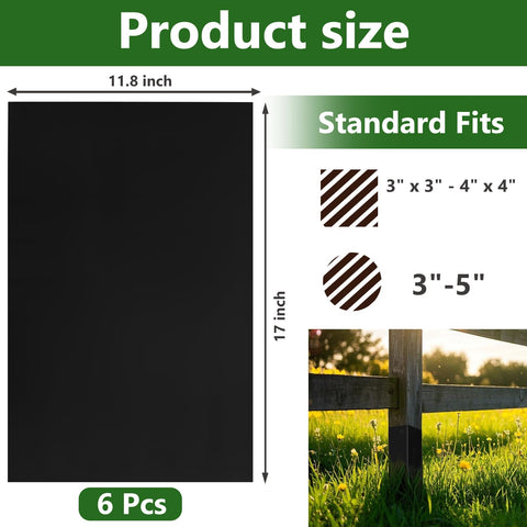 Emsiok round fence post protector wrap guards round posts with strong outdoor adhesion