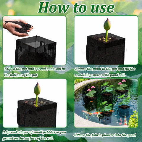 Emsiok garden-friendly aquatic plant container for versatile planting