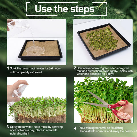 Emsiok high water retention mats help maintain moisture for steady growth.
