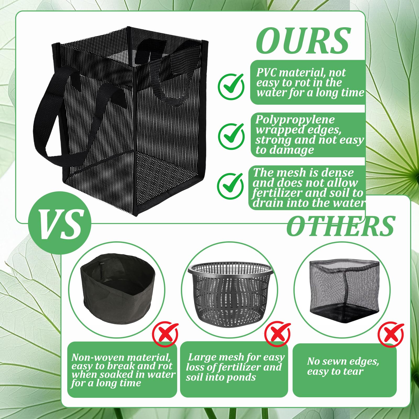 Emsiok lotus container designed for pond planting and root protection