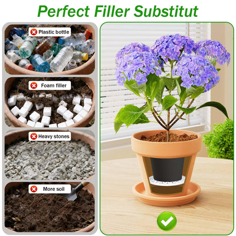 Emsiok rust-free planter insert is easy to clean and maintain.