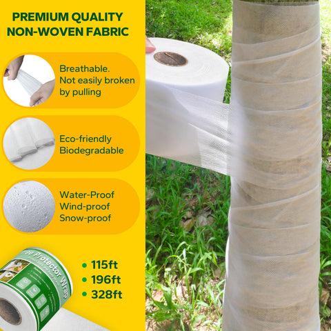 Emycool breathable eco-friendly material closeup shows airflow for tree health