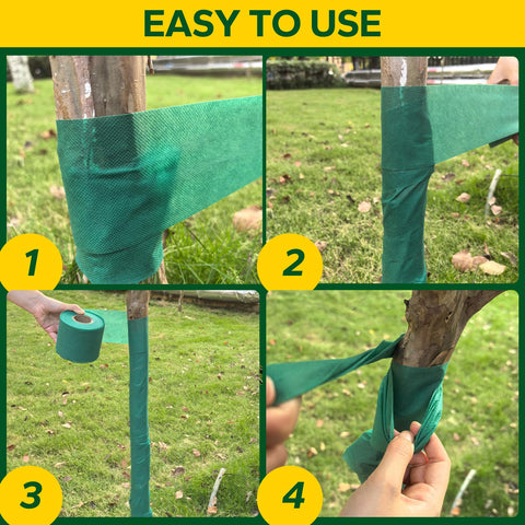 Emycool bark repair support wrap aids recovery after minor trunk damage