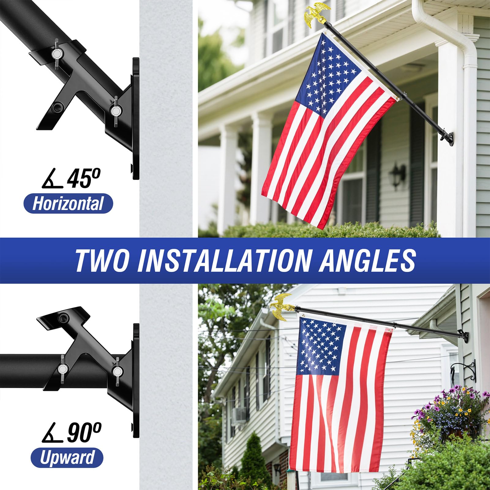 Enayplon 3x5 American flag included for ready patriotic display