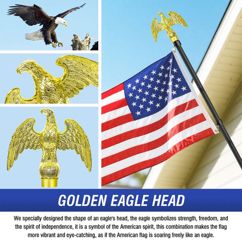 Enayplon five-prong base provides stable ground for flags.