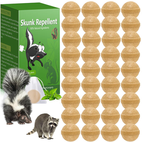 Enbabbor 36-pack skunk repellent balls ready for yard protection.