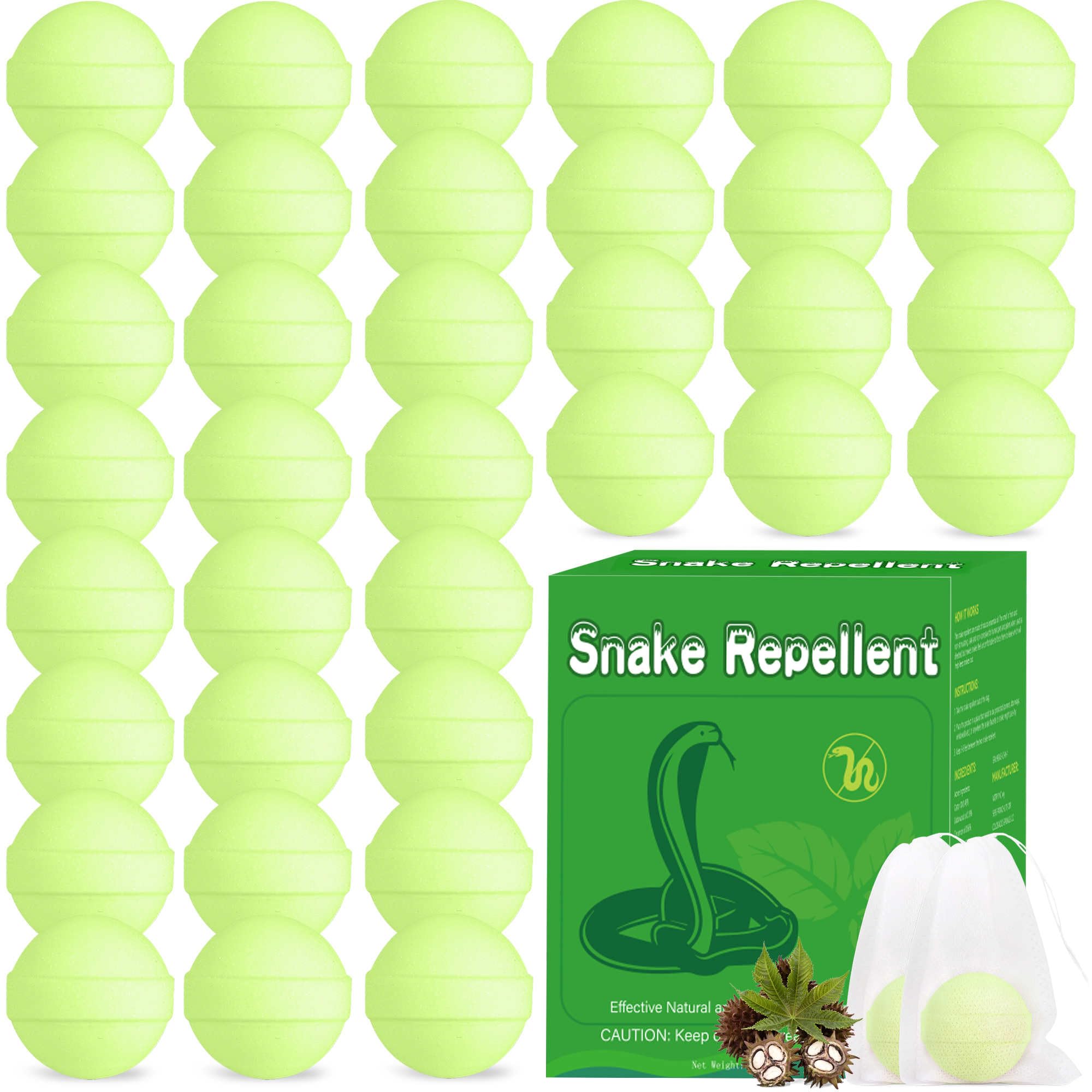 Enbabbor snake repellent balls deter snakes and protect your yard.