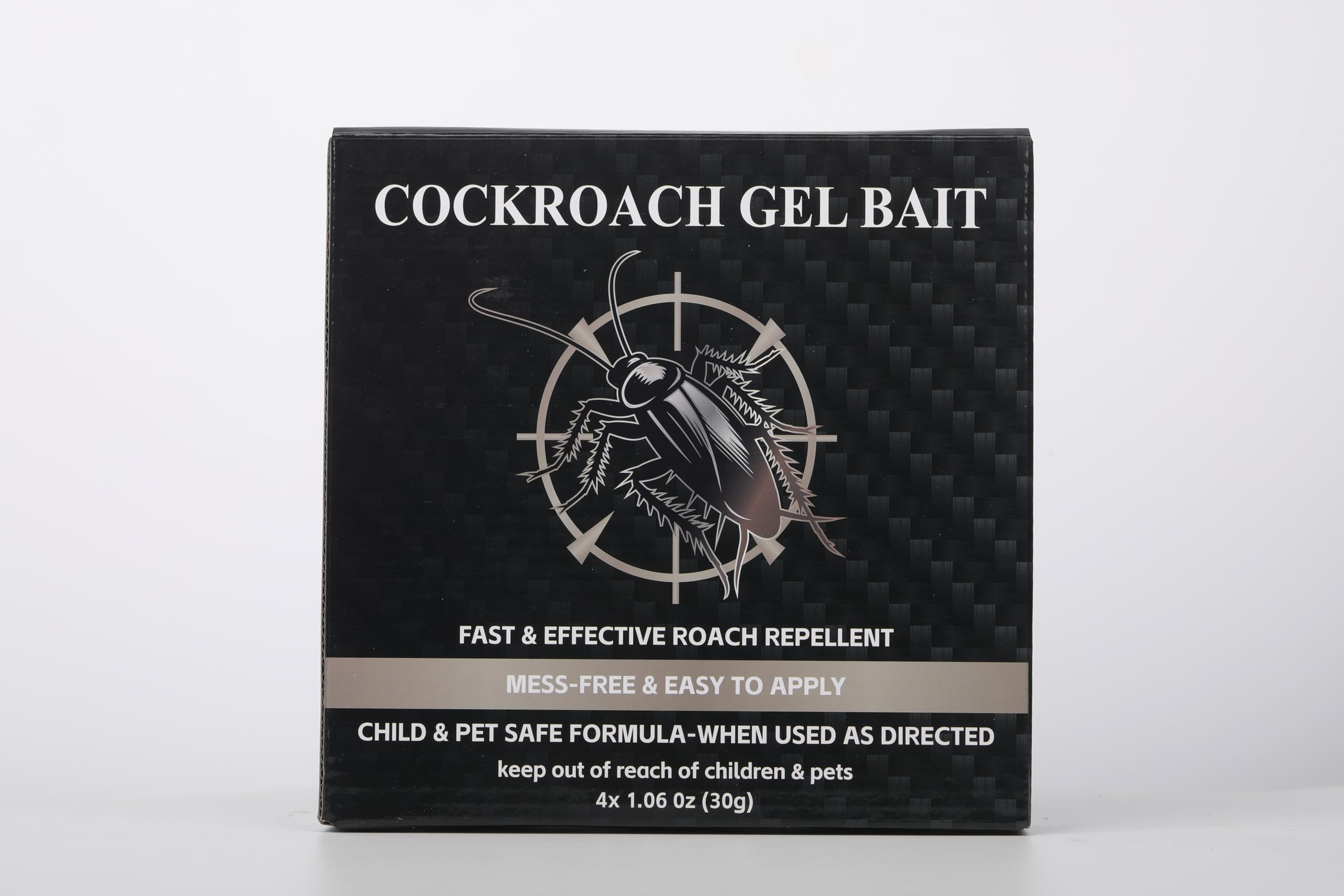 Enbabbor cockroach gel bait shown for indoor and outdoor use on walls and corners