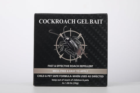 Enbabbor cockroach gel bait shown for indoor and outdoor use on walls and corners