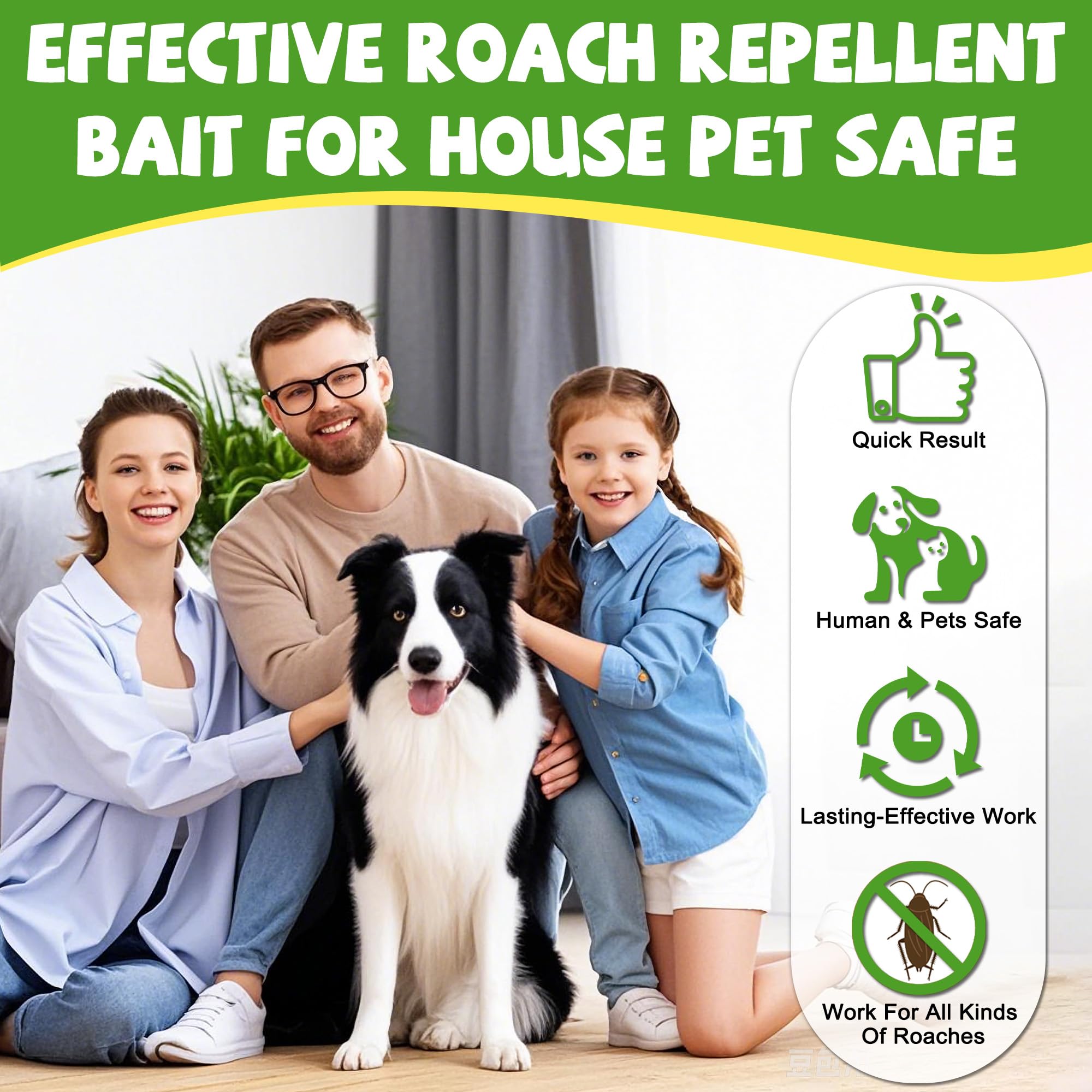 Enbabbor cockroach gel bait traps tucked under cabinets for discreet protection