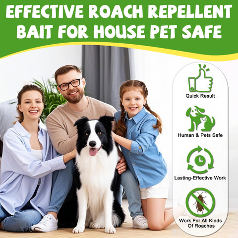 Enbabbor cockroach gel bait traps tucked under cabinets for discreet protection
