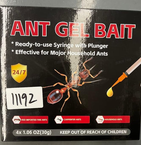 Enbabbor crack-and-crevice gel reaches pantry and kitchen ant trails.