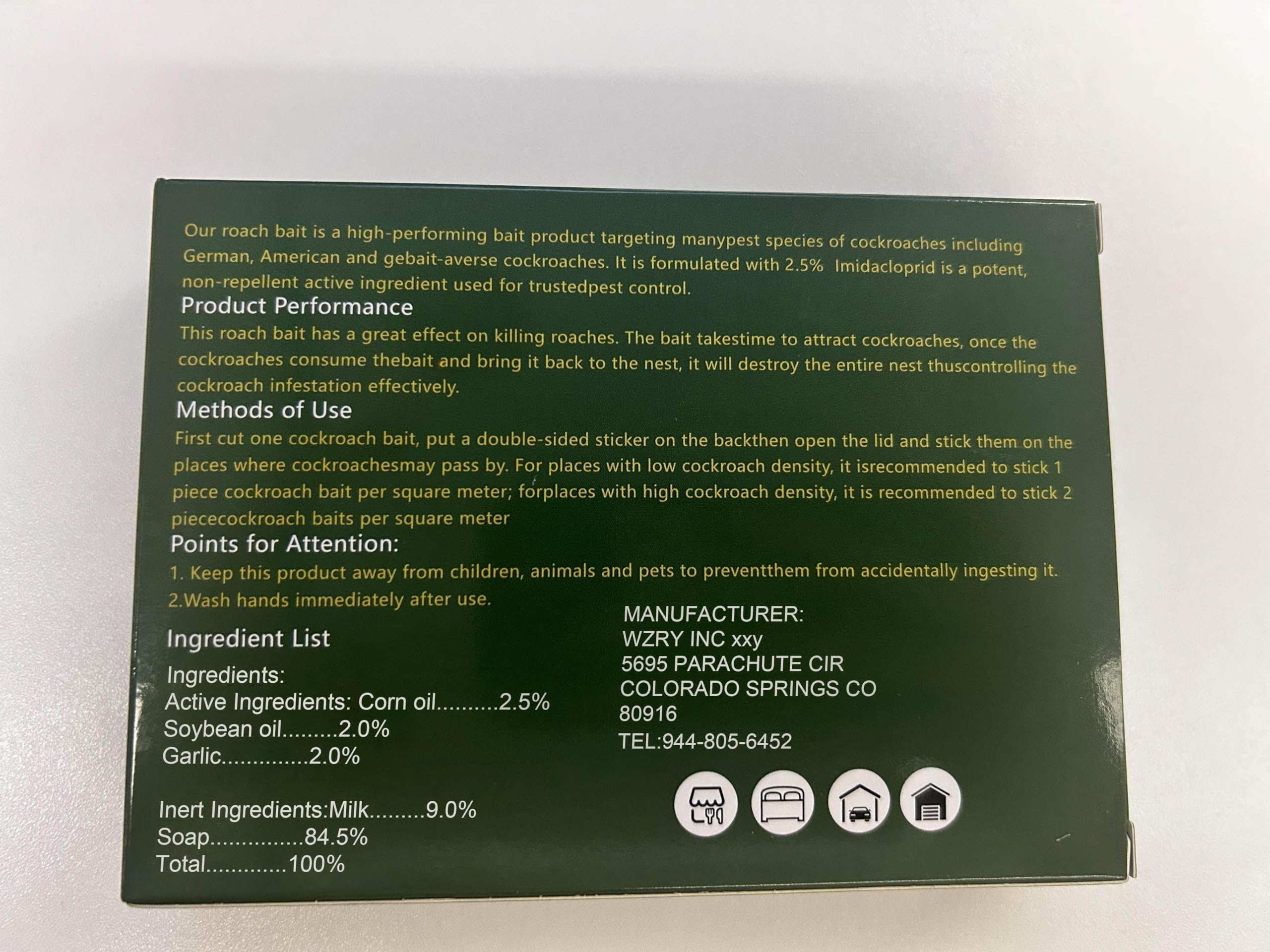 Enbabbor non-toxic roach killer safe for homes and RVs.