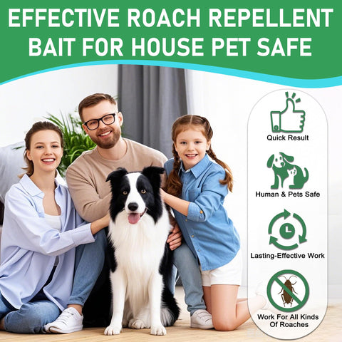 Enbabbor roach gel bait for indoor outdoor use demonstrating versatile placement