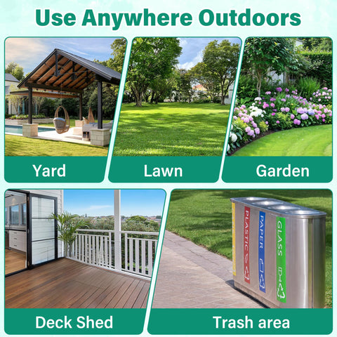 Slow-release essential oil provides lasting protection in outdoor areas.