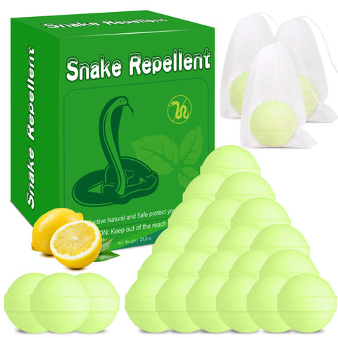 Enbabbor snake repellent ball on ground protecting the yard from snakes