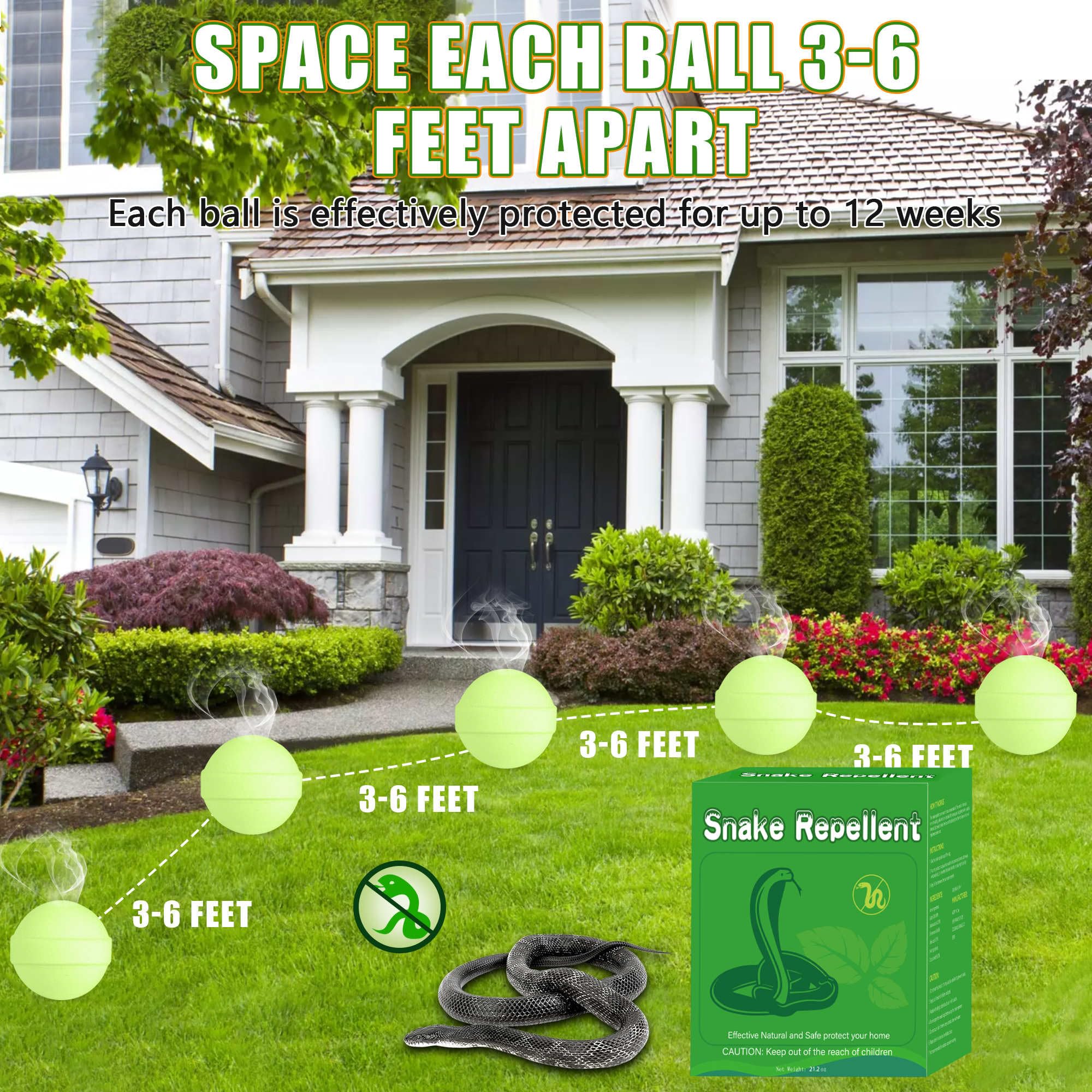 Enbabbor snake repellent keeps pets safe while snakes stay away.
